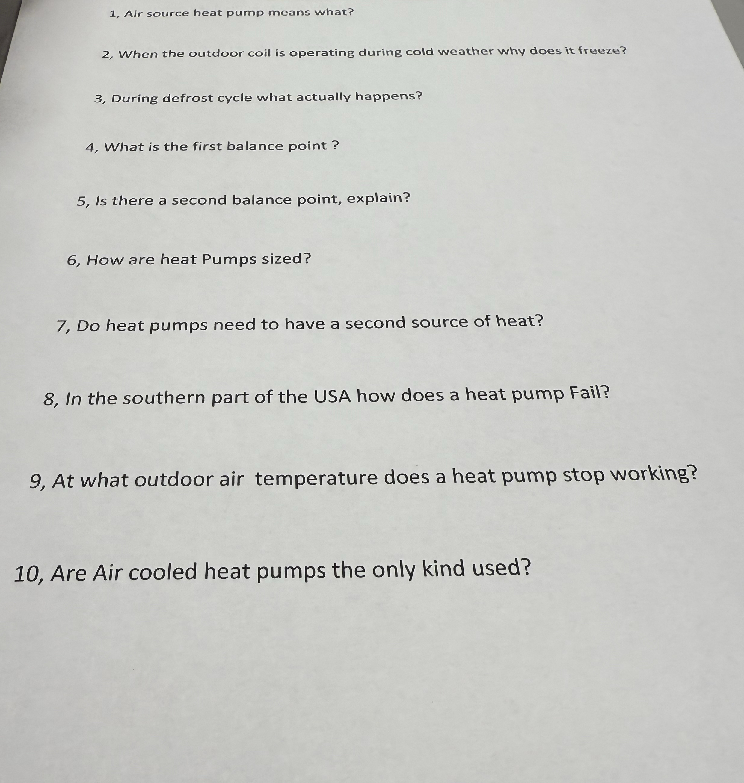 1 , Air source heat pump means what? 2 , When the