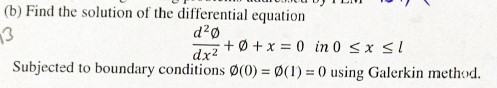 ( b ) Find the solution of the differential