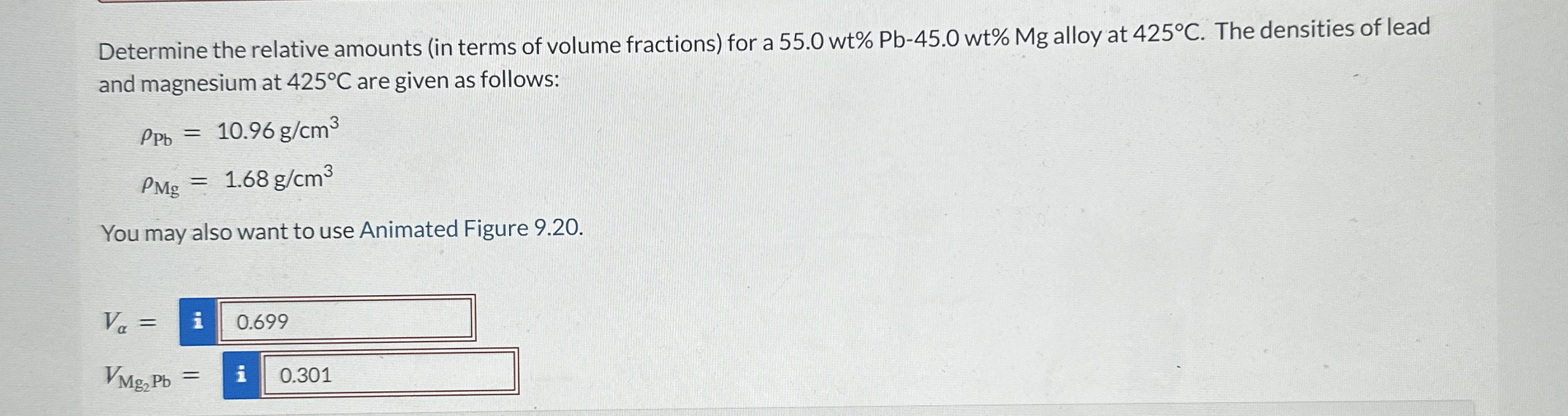 Determine the relative amounts ( in terms of
