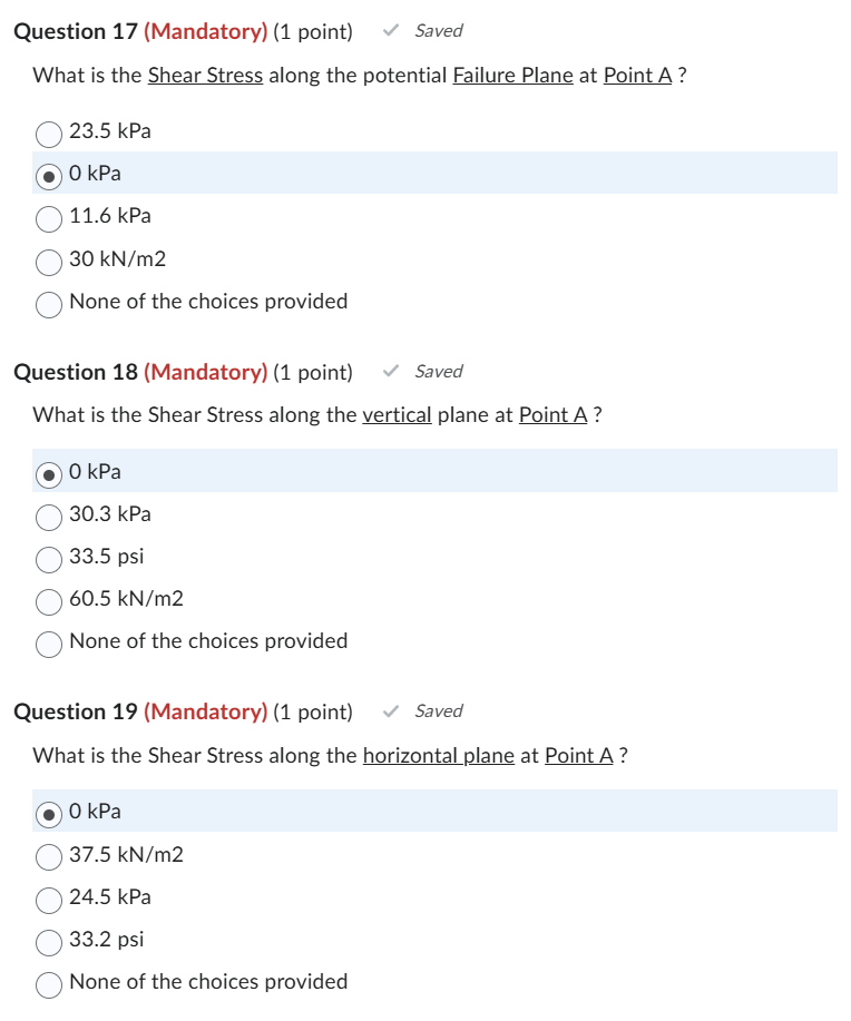 Question 1 7 ( Mandatory ) ( 1 point ) What is