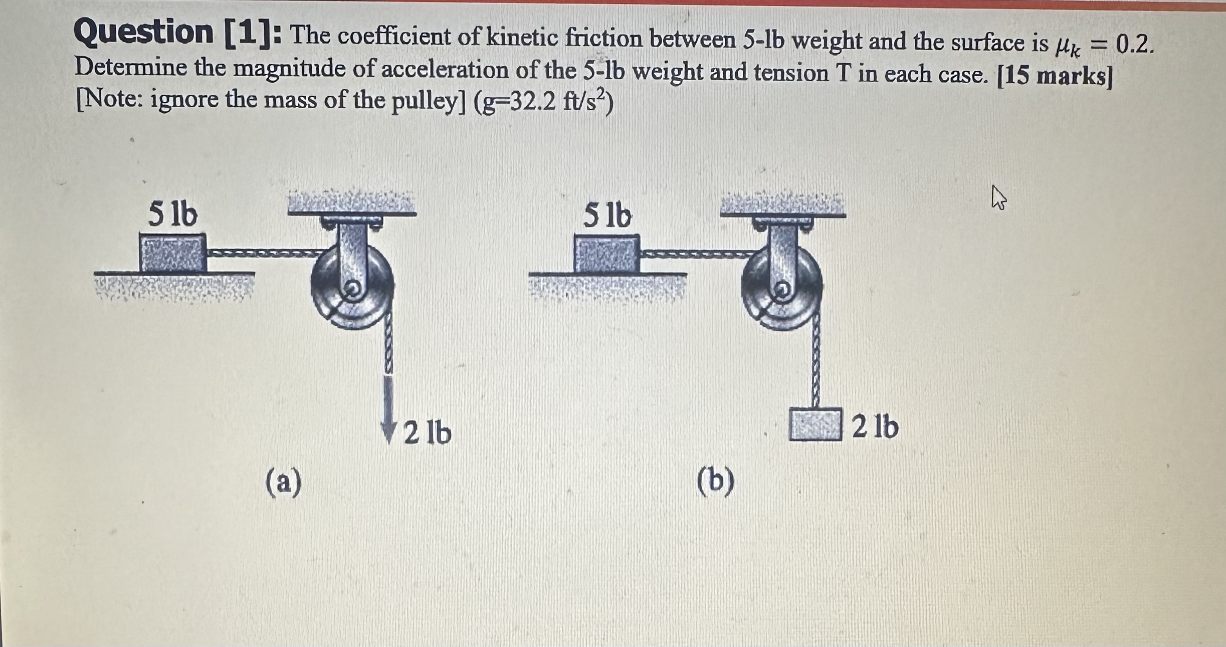 Question [ 1 ] : The coefficient of kinetic