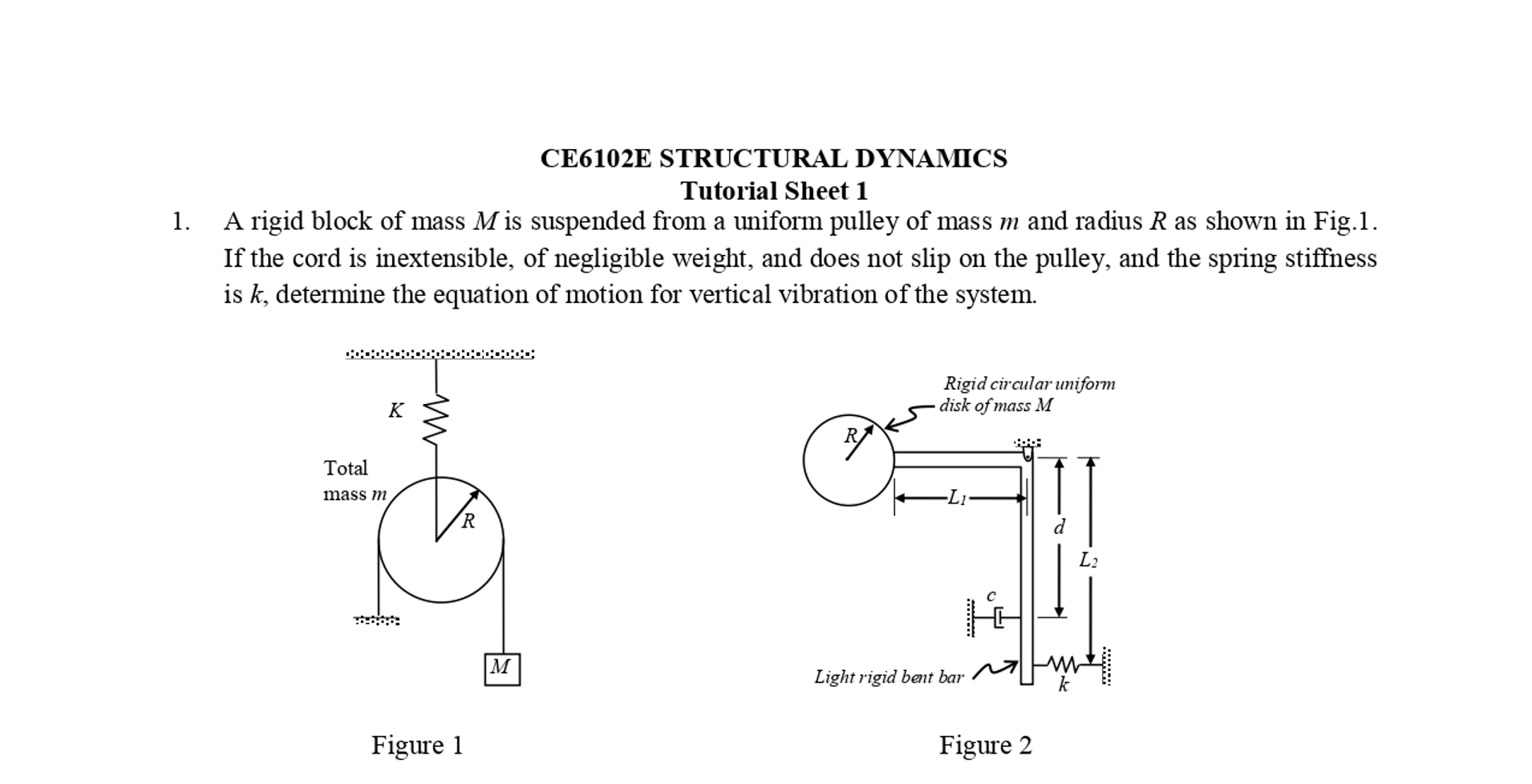 CE 6 1 0 2 E STRUCTURAL DYNAMICS CE 6 1 0 2 E