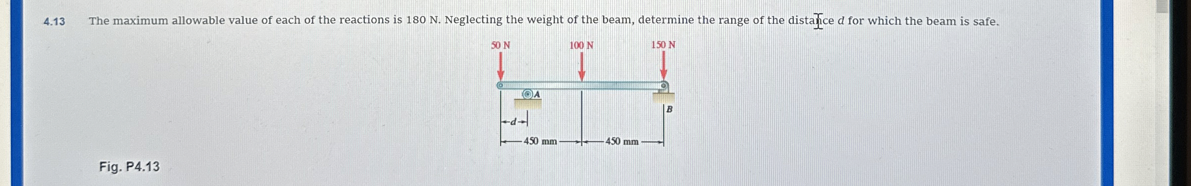 4 . 1 3 The maximum allowable value of each of