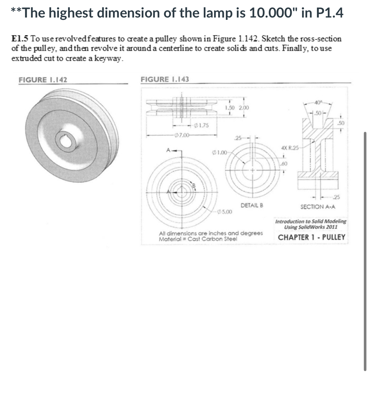 P 2 . 3 Create an engineering drawing of the