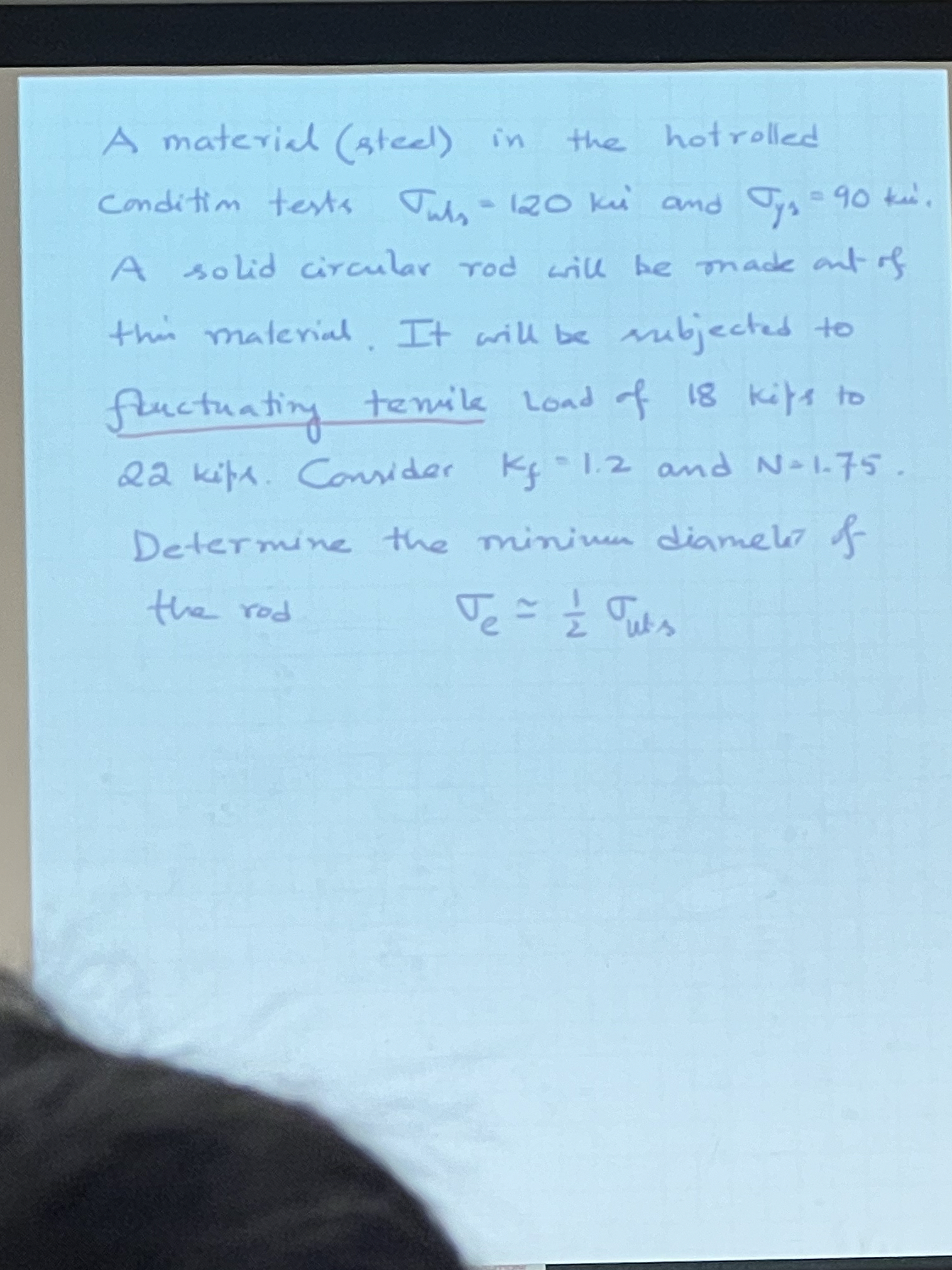 A material ( sted ) in the hotrolled conditim