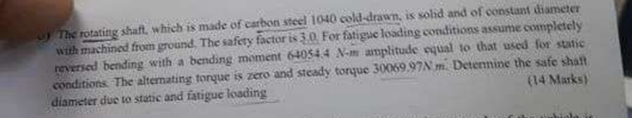 v ) The rotatity shaft, which is made of carton