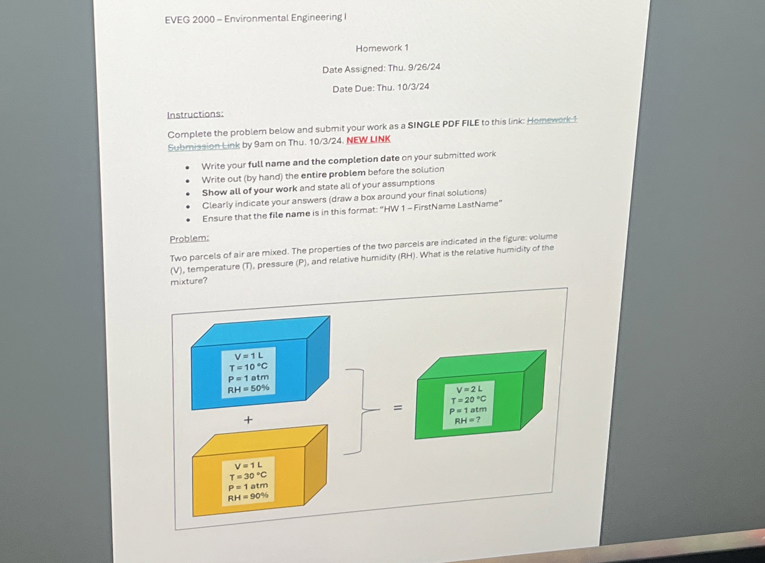 EVEG 2 0 0 0 - Enviranmental Engineering I
