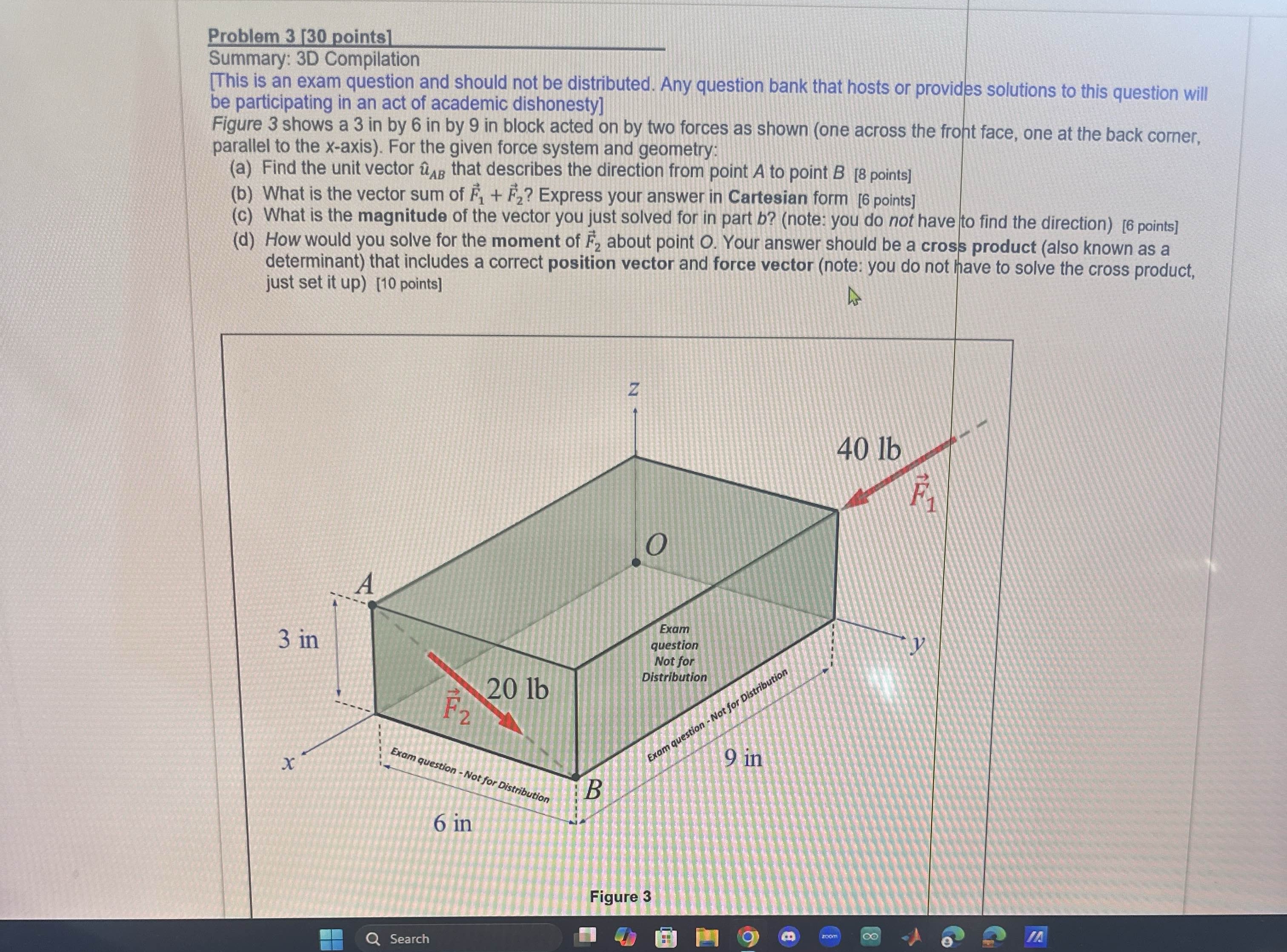 Problem 3 [ 3 0 points ] Summary: 3 D Compilation