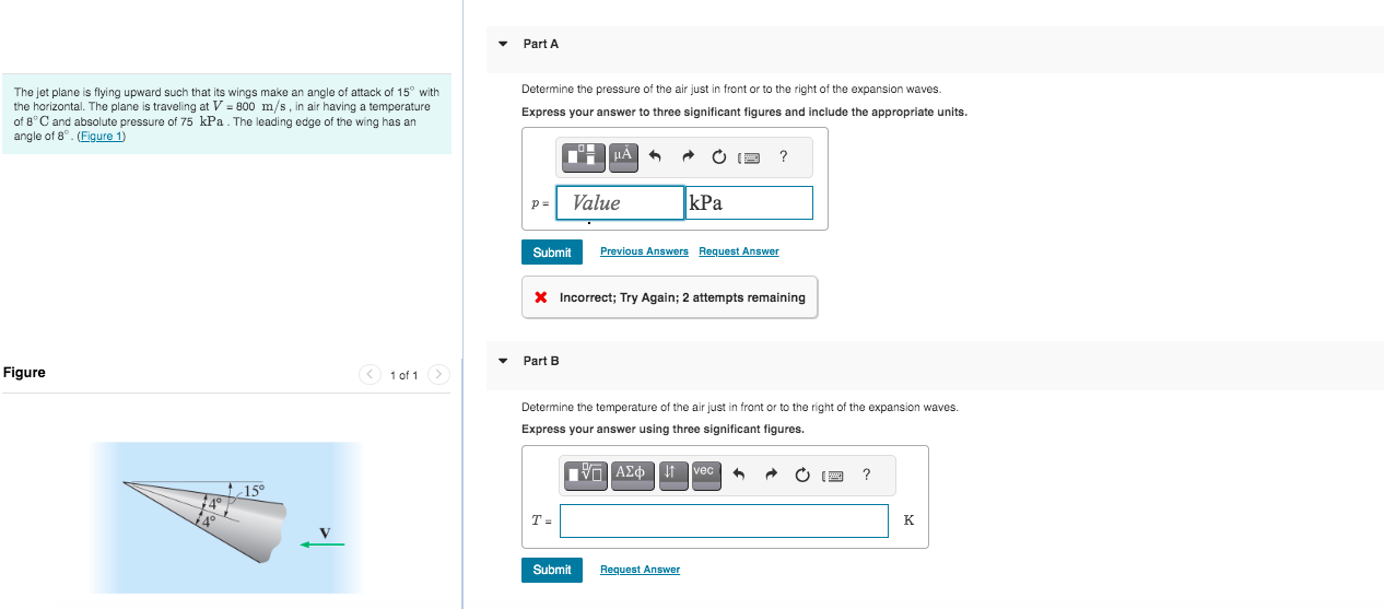 Part A The jet plane is flying upward such that