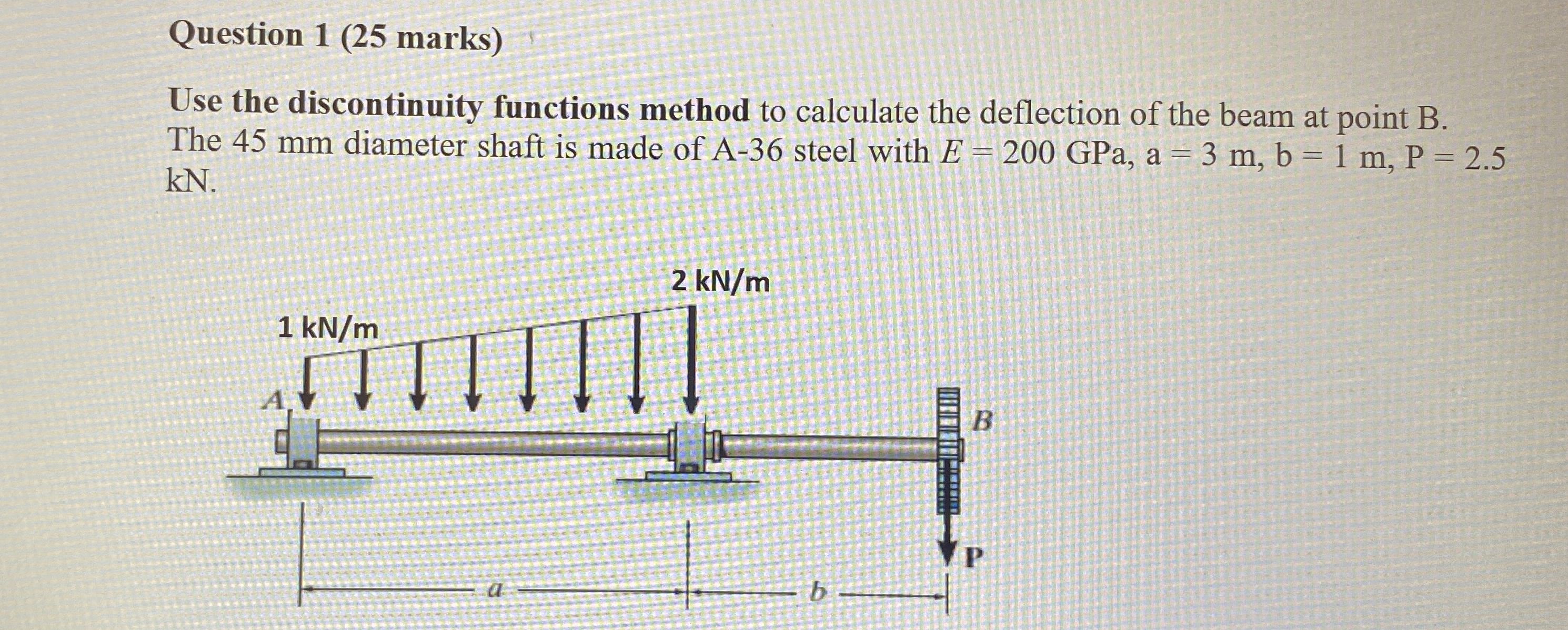 Question 1 ( 2 5 marks ) Use the discontinuity