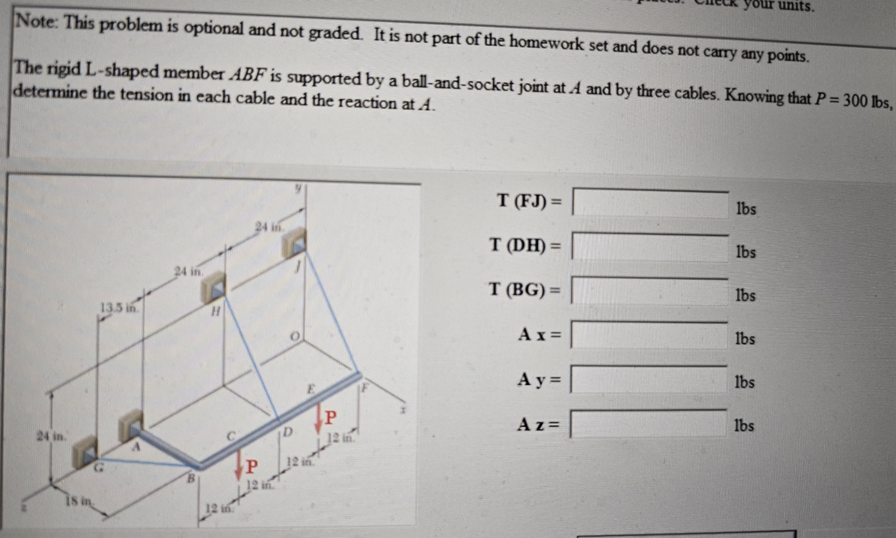 Note: This problem is optional and not graded. It
