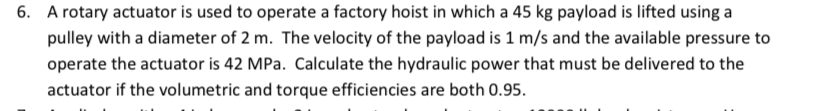 A rotary actuator is used to operate a factory