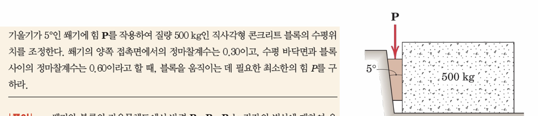Horizontal position of a rectangular concrete