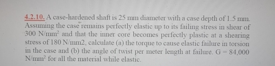 4 . 2 . 1 0 . A case - hardened shaft is 2 5 mm