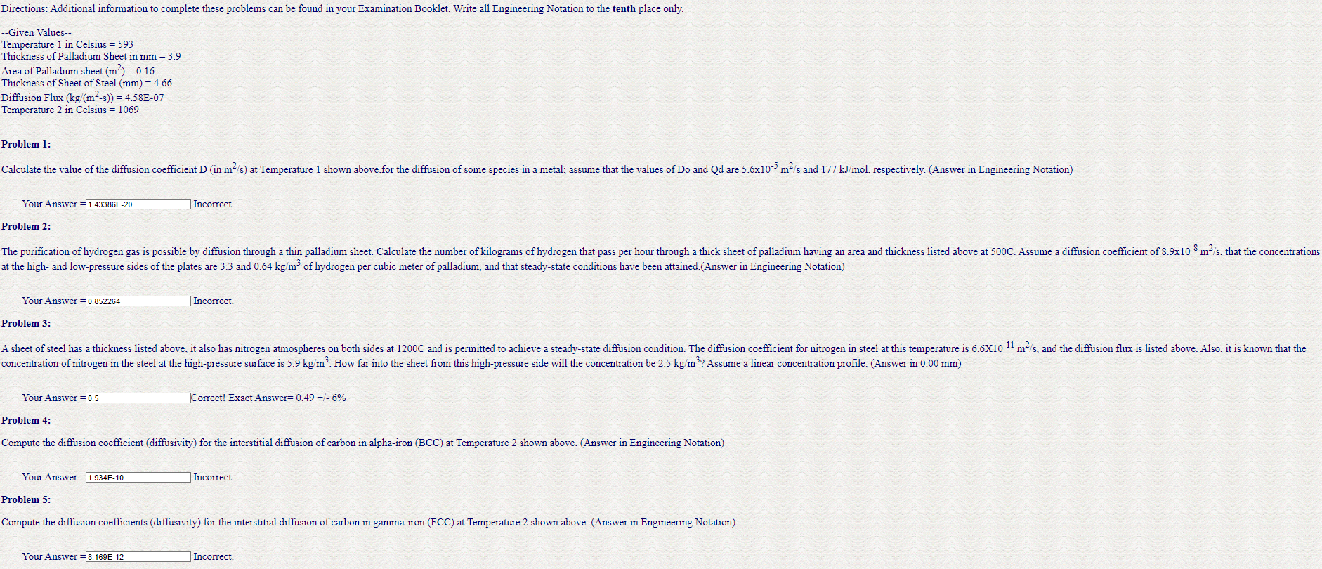 I need help with the problems 1 , 2 , 4 , and 5 .