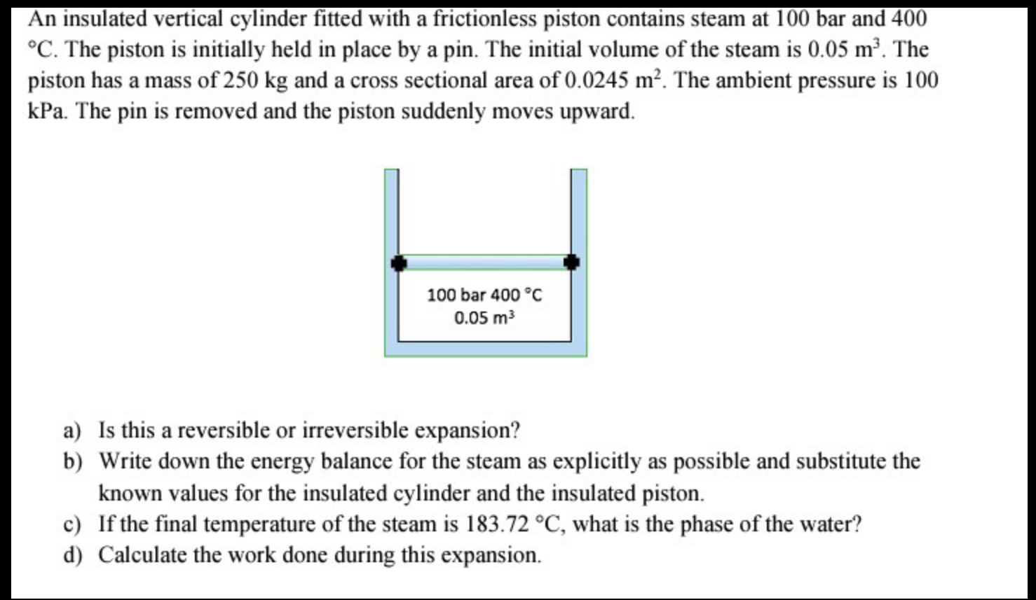 nas l z l r ? An insulated vertical cylinder