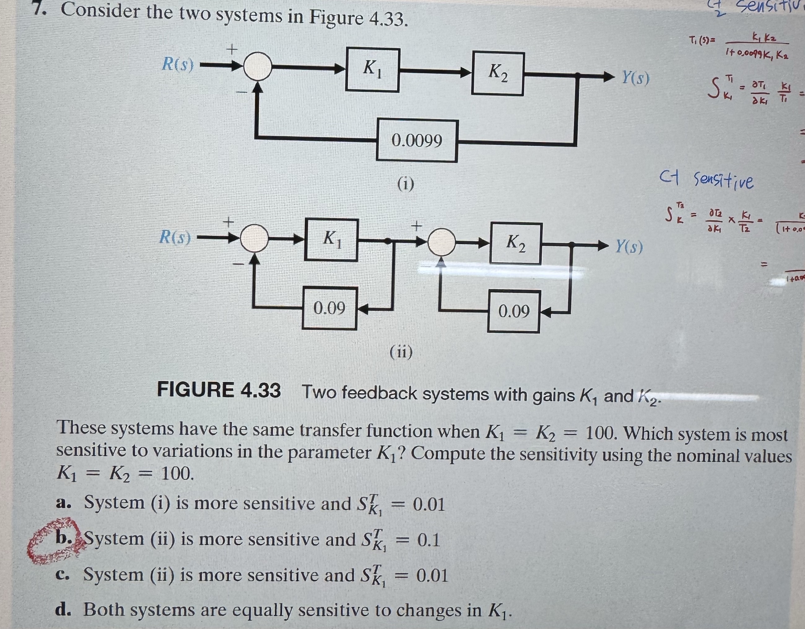 Consider the two systems in Figure 4 . 3 3 .