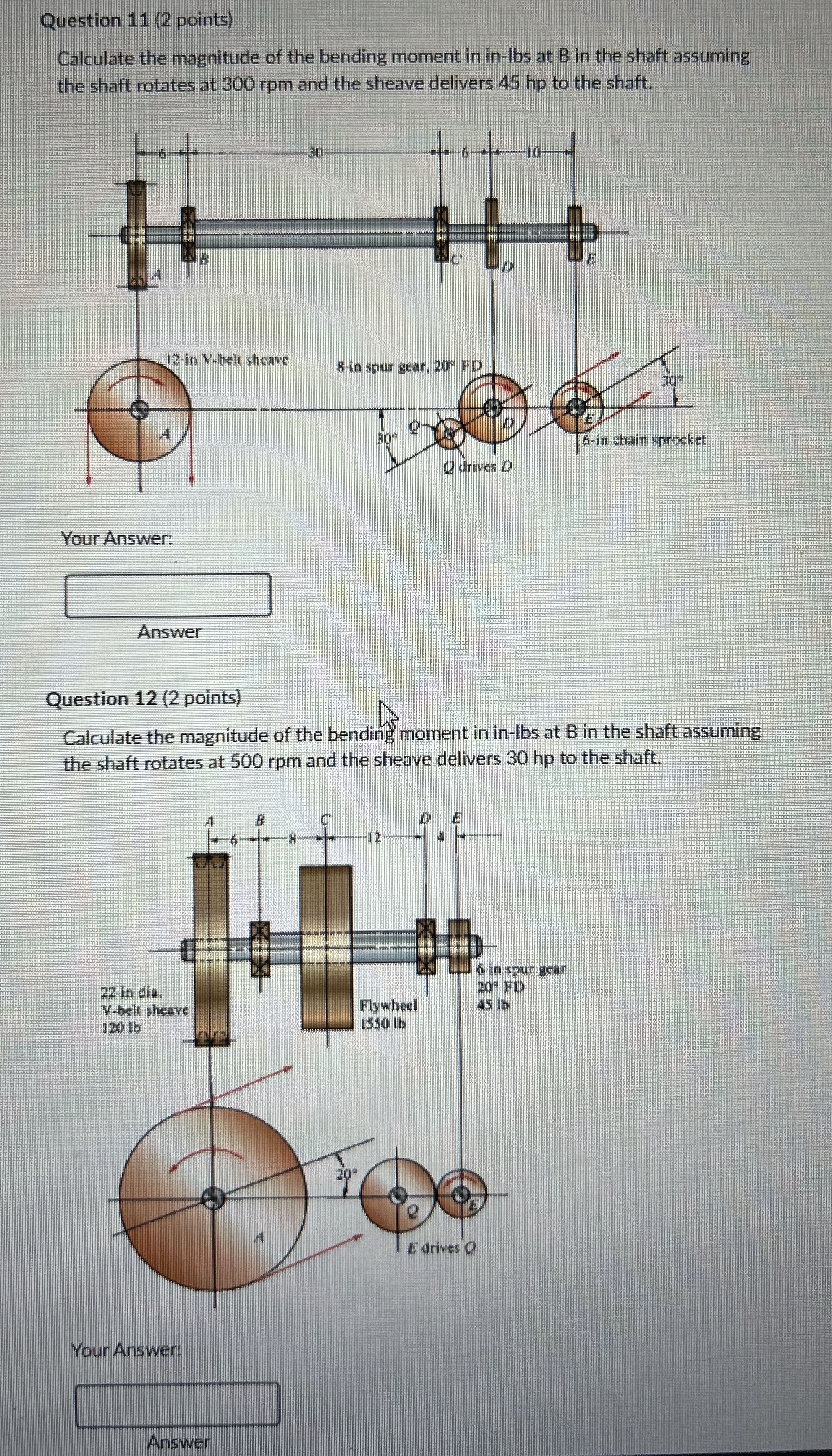 Question 1 1 ( 2 points ) Calculate the magnitude