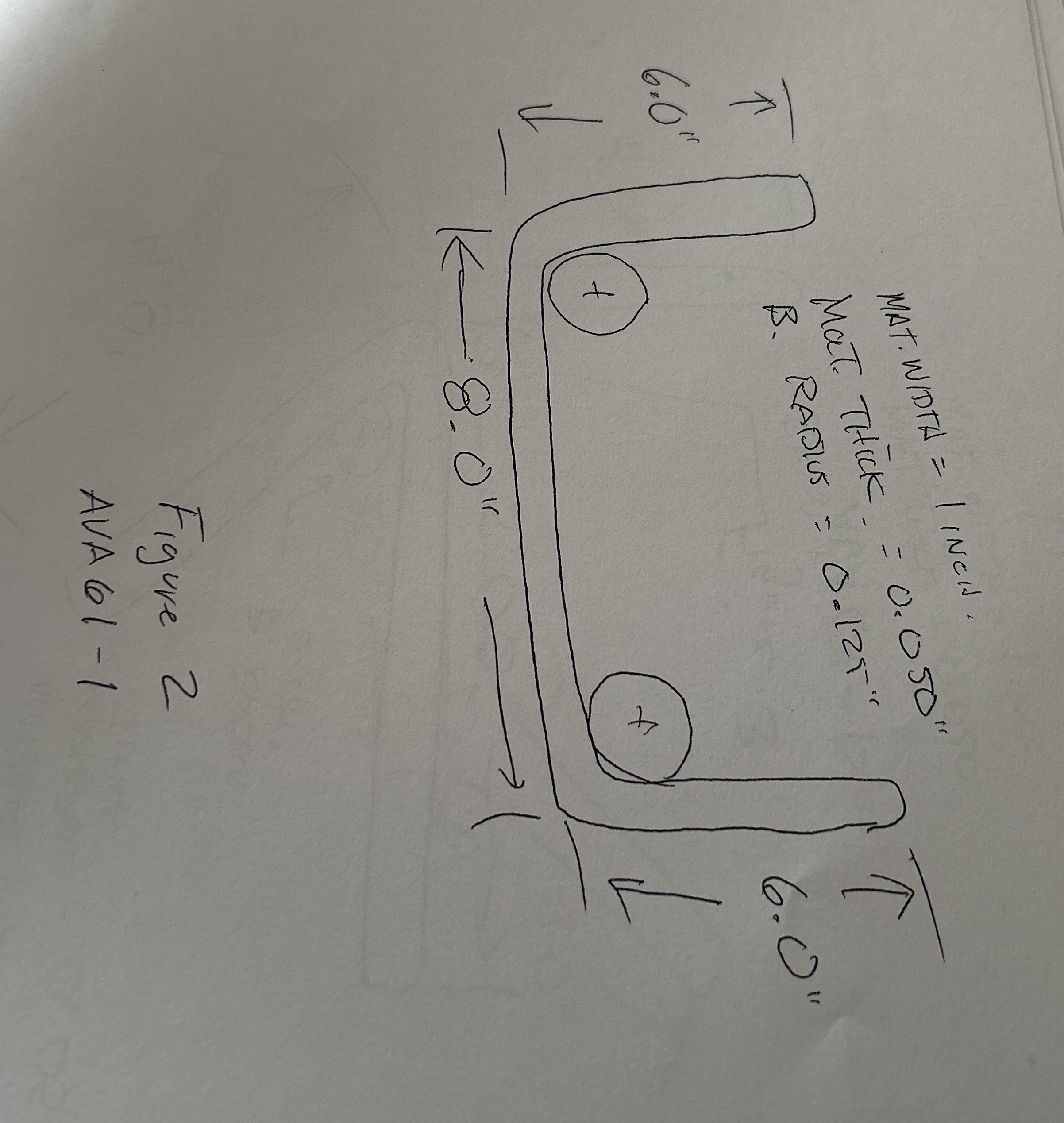 2 . Using drawing # 2 , develop a flat pattern