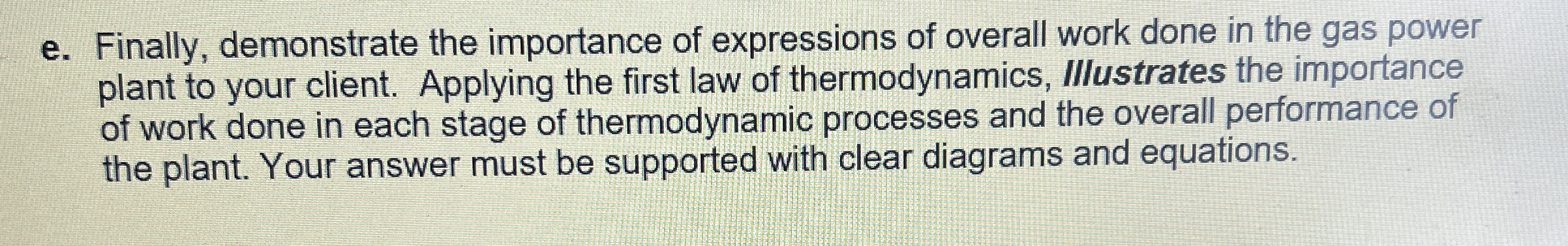 e . Finally, demonstrate the importance of