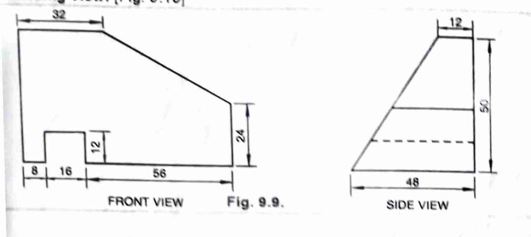 Reproduce the ISOMETRIC PROJECTION from the given