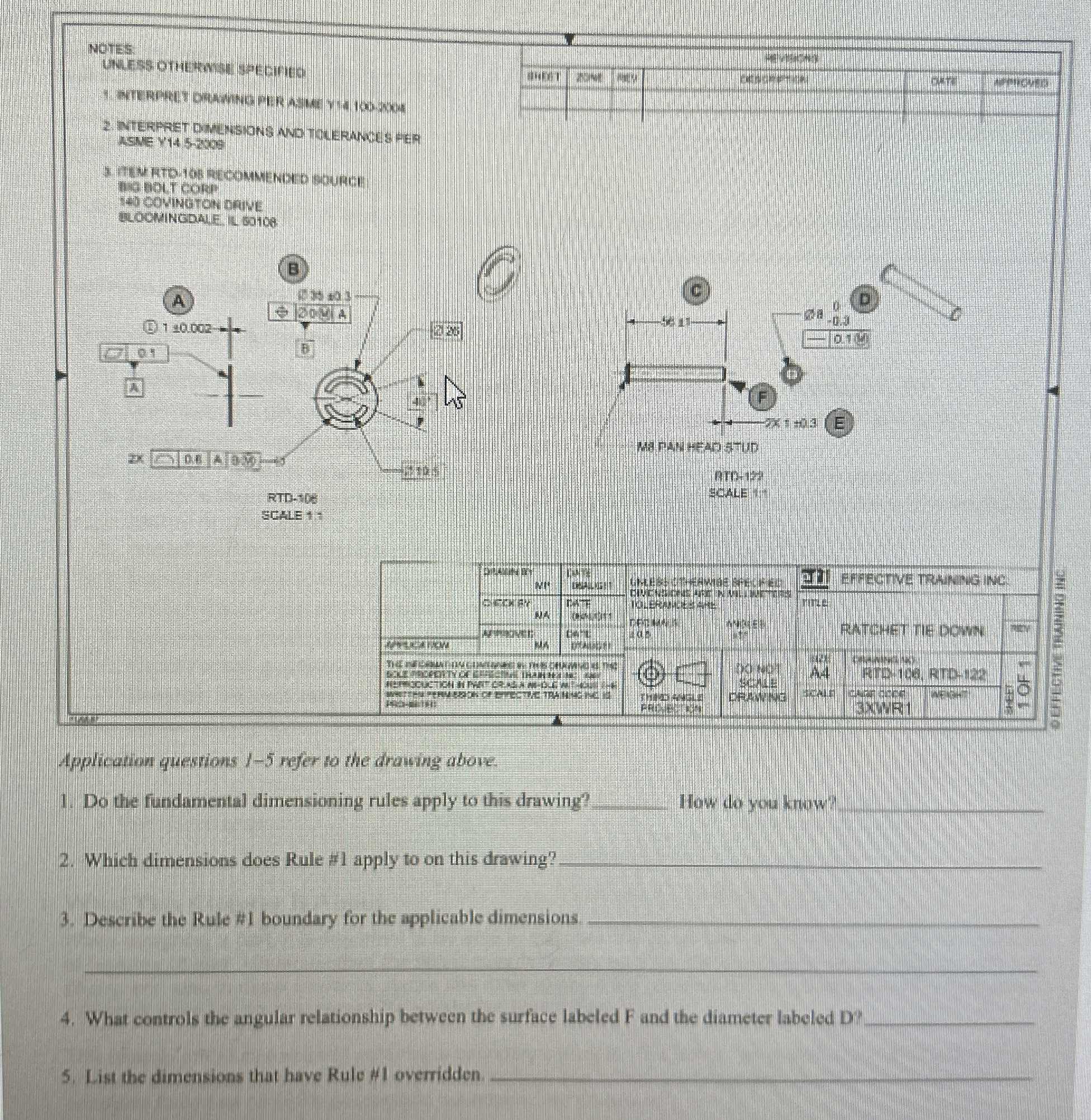 Please thoroughly answer all 5 question /