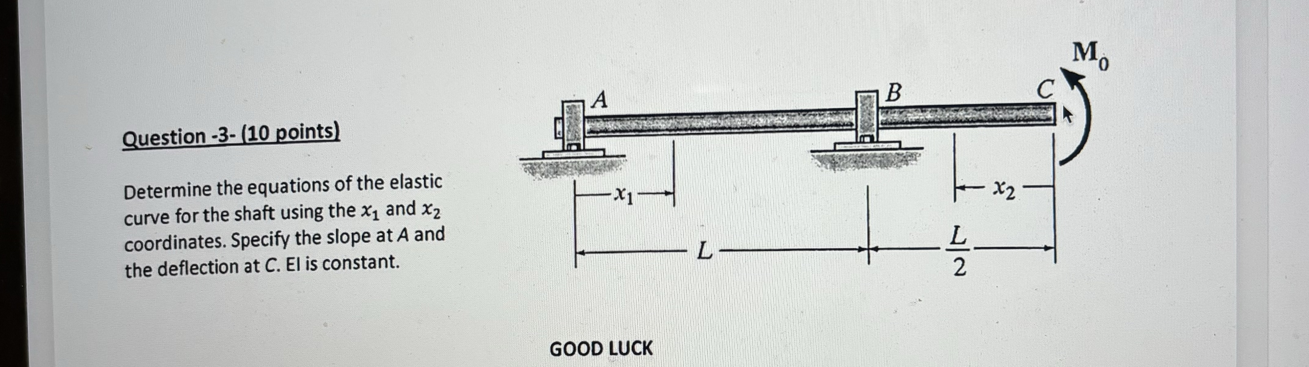 Question - 3 - ( 1 0 points ) Determine the