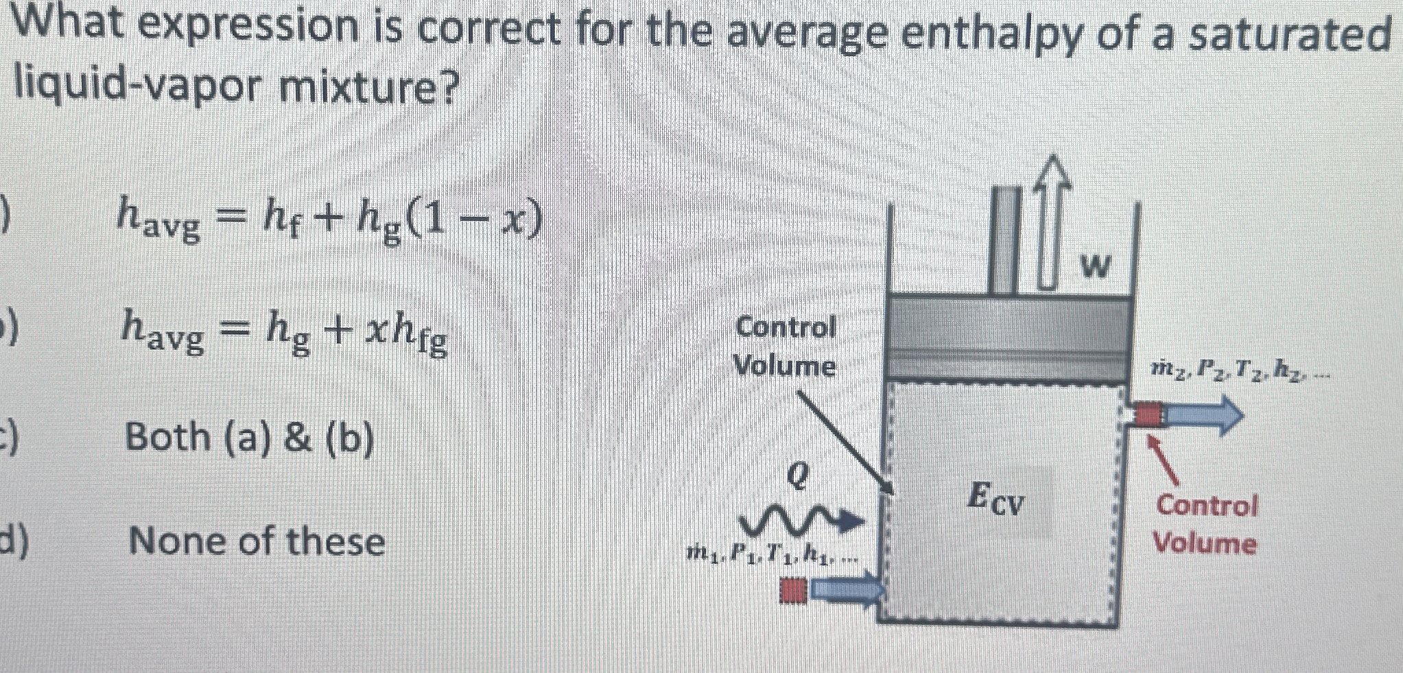 What expression is correct for the average