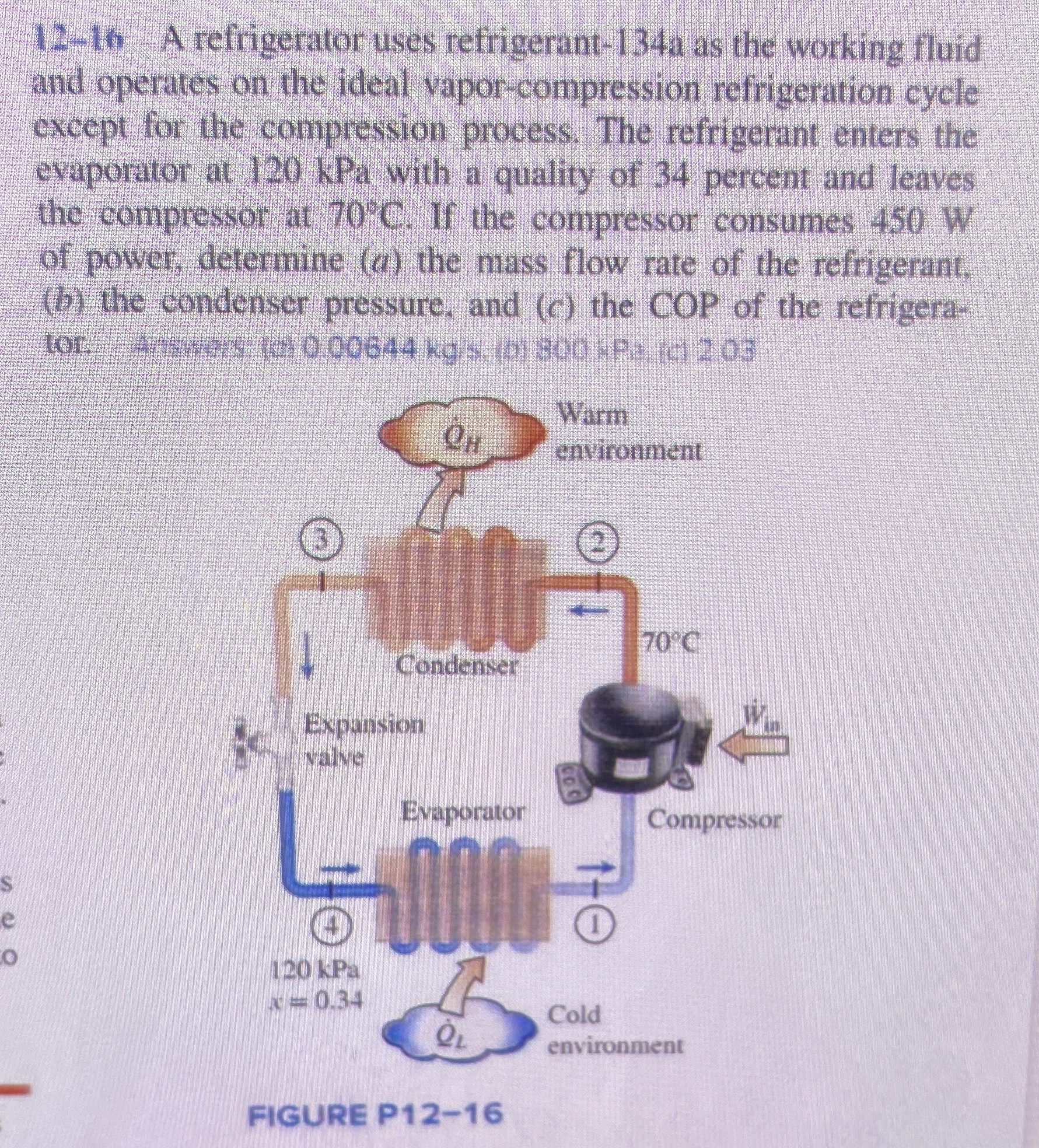 1 2 - 1 6 . A refrigerator uses refrigerant - 1 3
