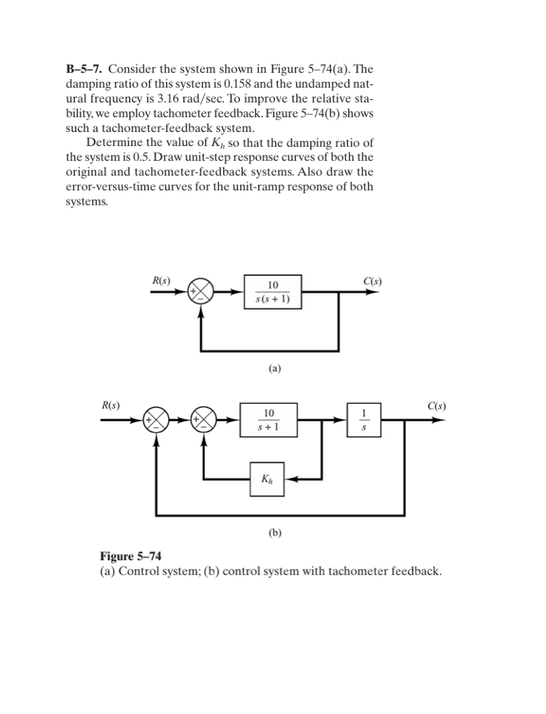 B - 5 - 7 . Consider the system shown in Figure 5