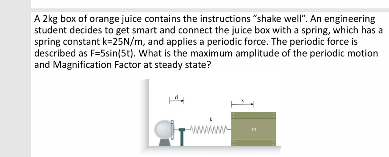 A 2 kg box of orange juice contains the