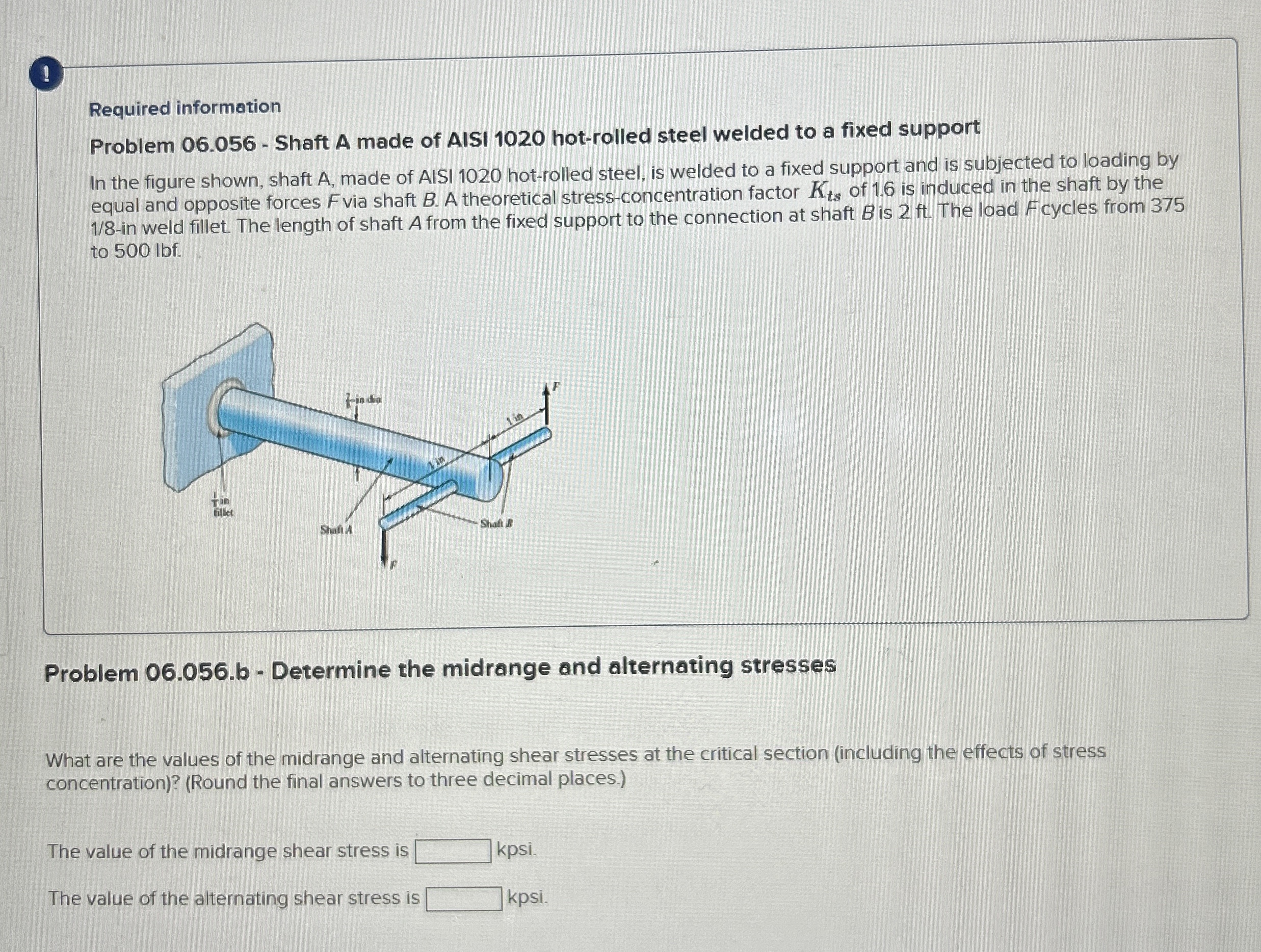 ! Required information Problem 0 6 . 0 5 6 -