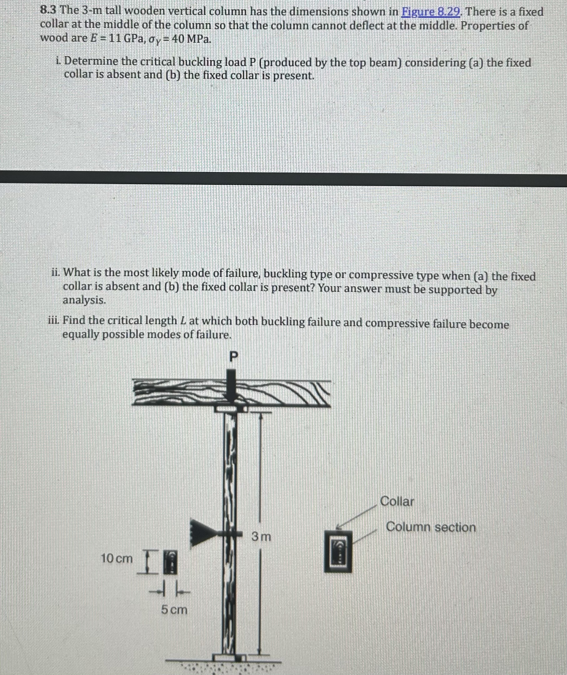 The 3 - m tall wooden vertical column has the