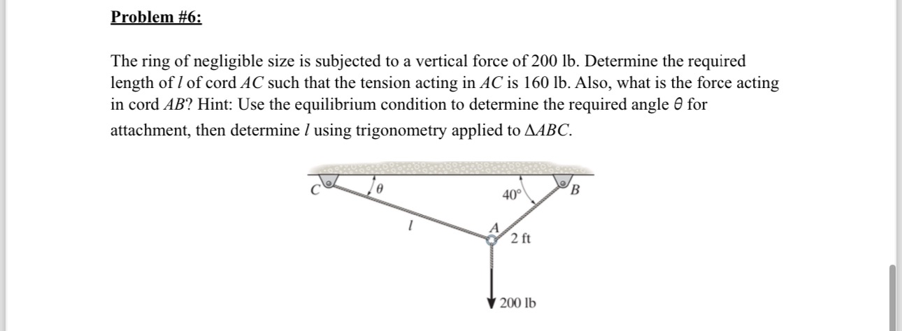 Problem # 6 : The ring of negligible size is