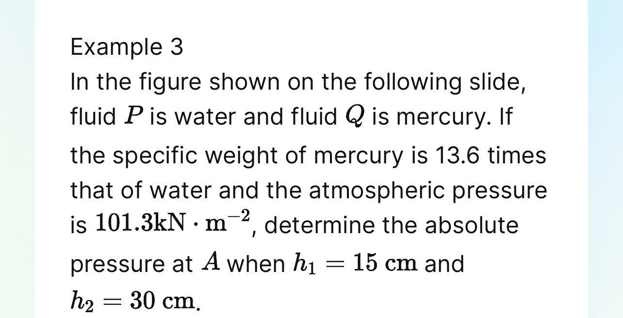 Example 3 In the figure shown on the following