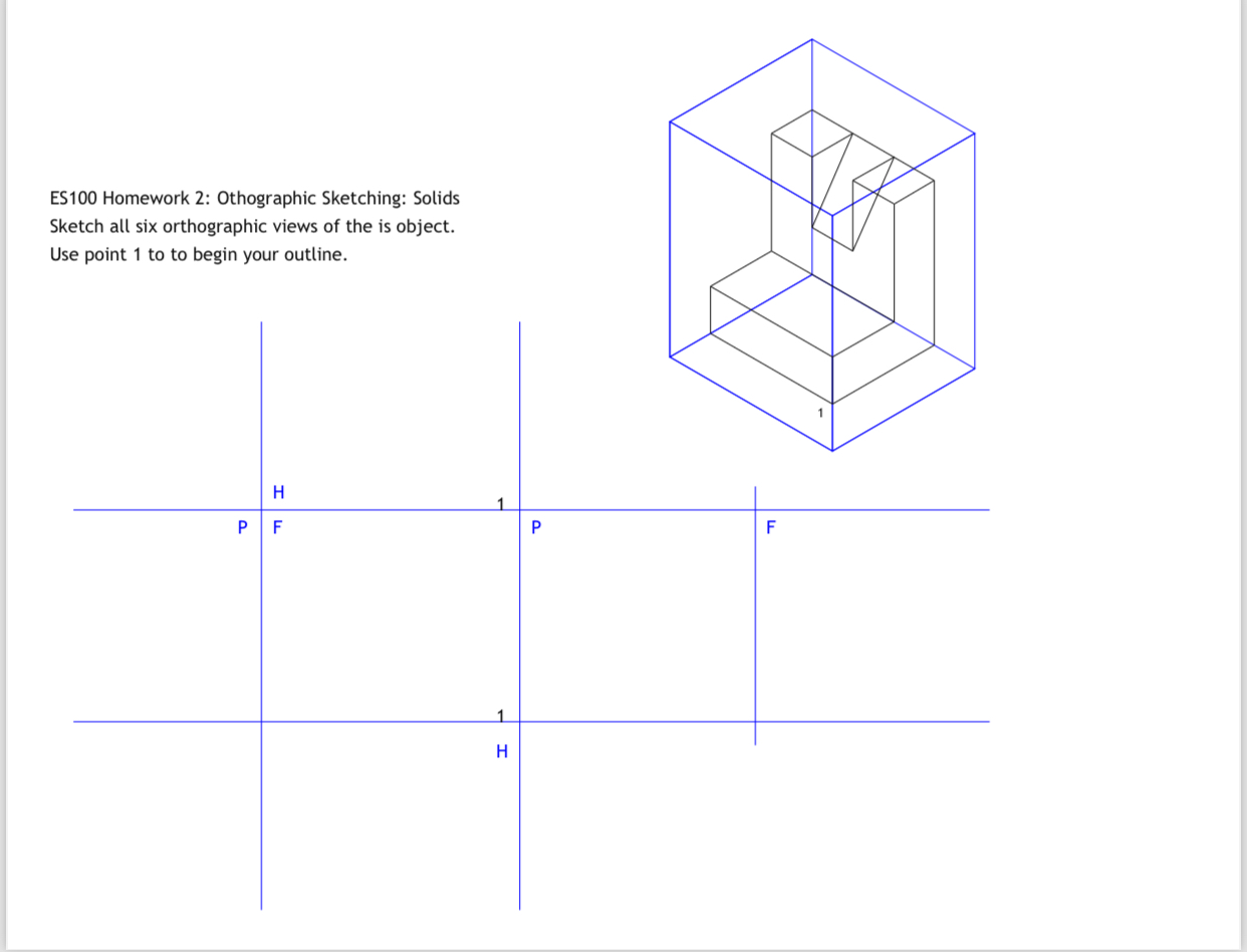 could you label the drawing ES 1 0 0 Homework 2 :