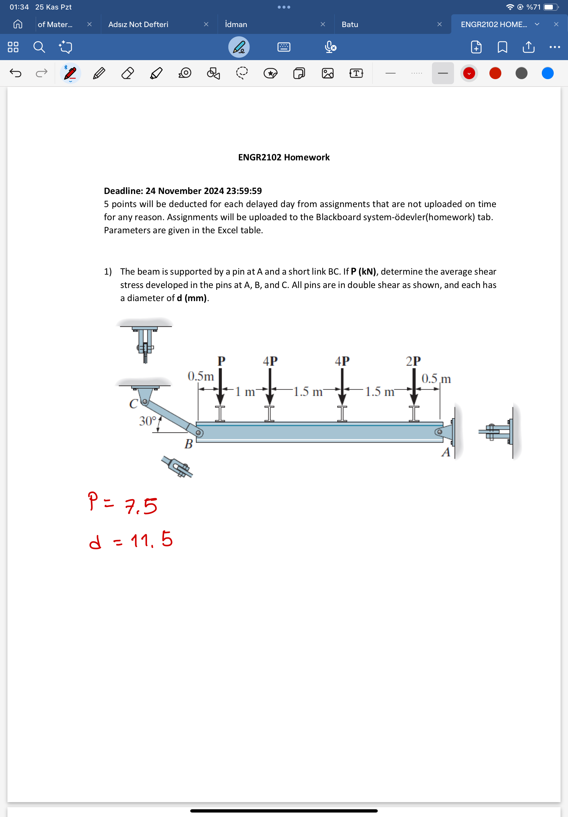0 1 : 3 4 2 5 Kas Pzt \ % 7 1 of Mater... Ads z