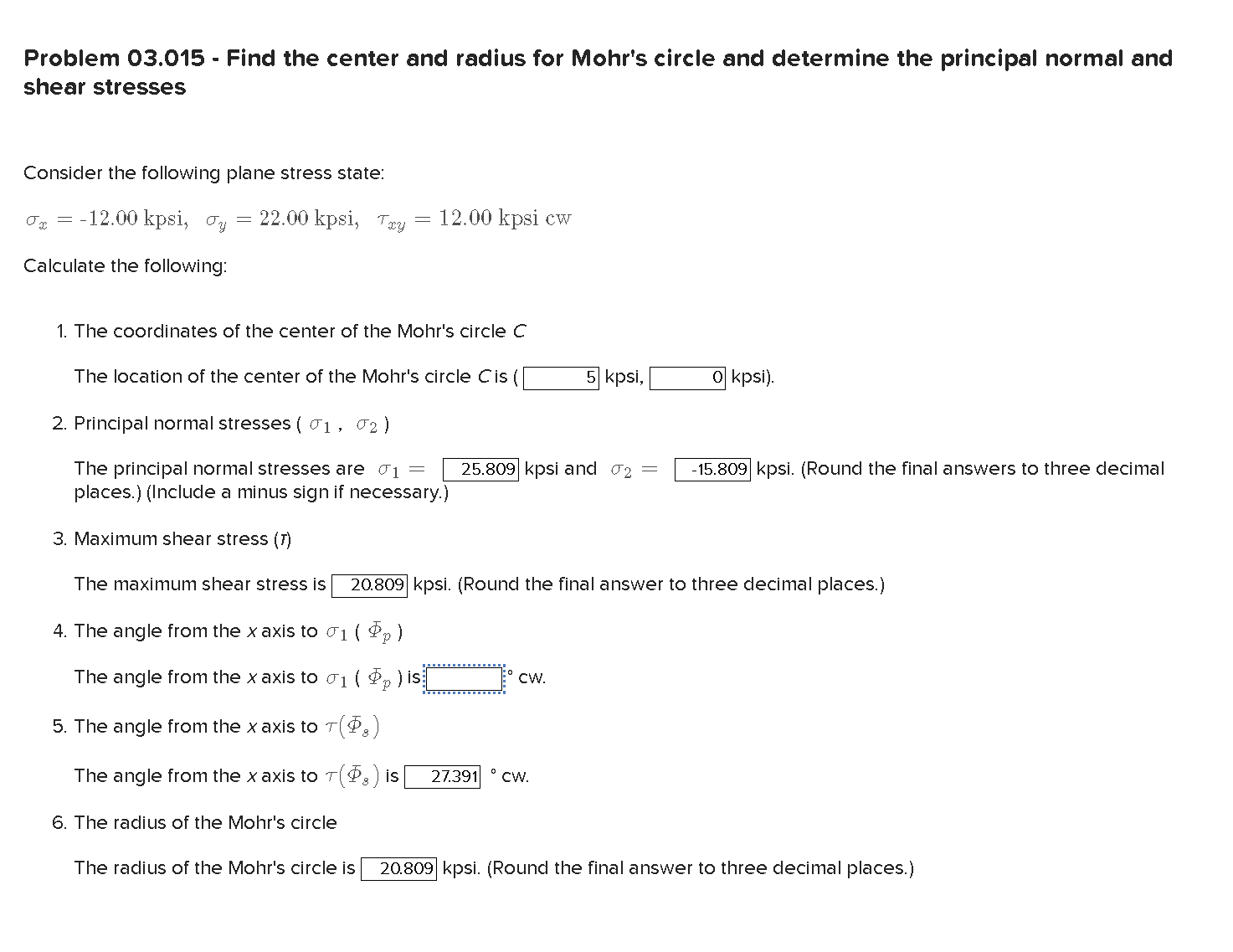 Problem 0 3 . 0 1 5 - Find the center and radius