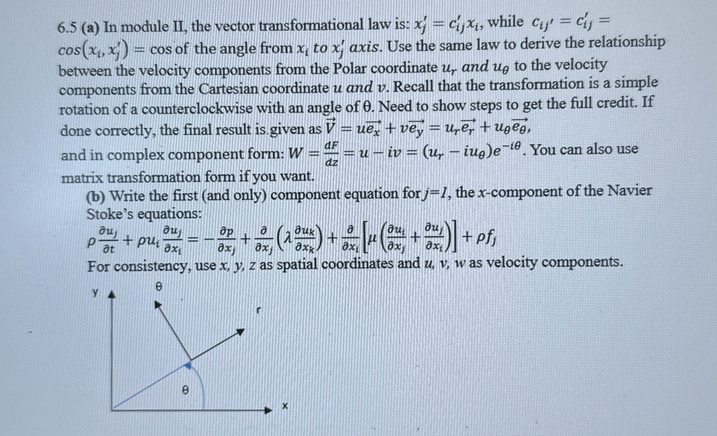 6 . 5 ( a ) In module II , the vector