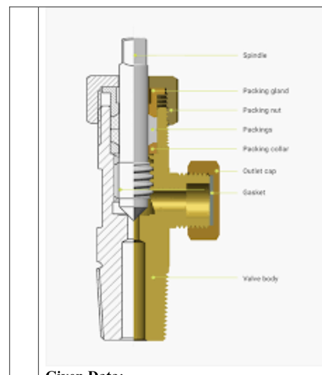 Design a valve assembly with a diaphragm and