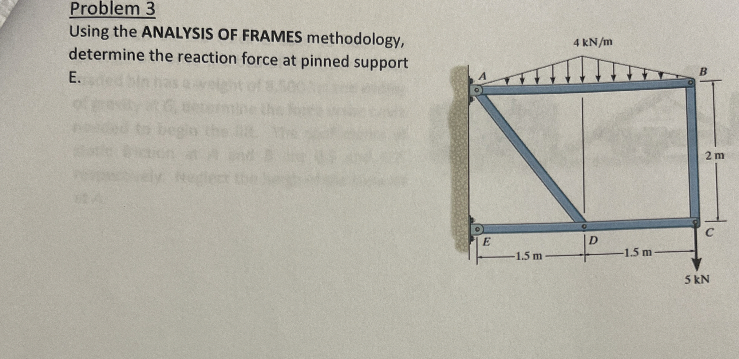 Problem 3 Using the ANALYSIS OF FRAMES