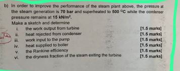 b ) In order to improve the performance of the