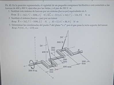 Pb , 4 5 . En la posidion representada, el