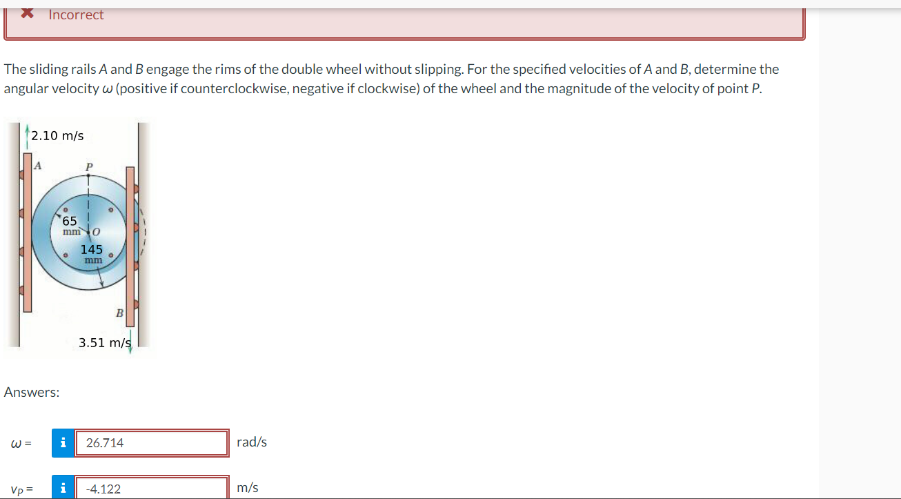The sliding rails A and B engage the rims of the