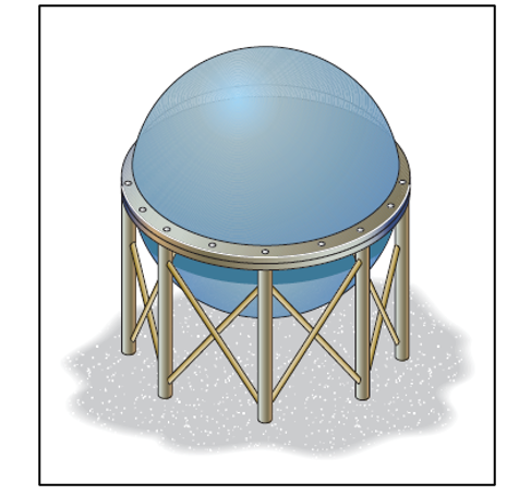 1 . A spherical pressure vessel made of 2 0 1 4 -