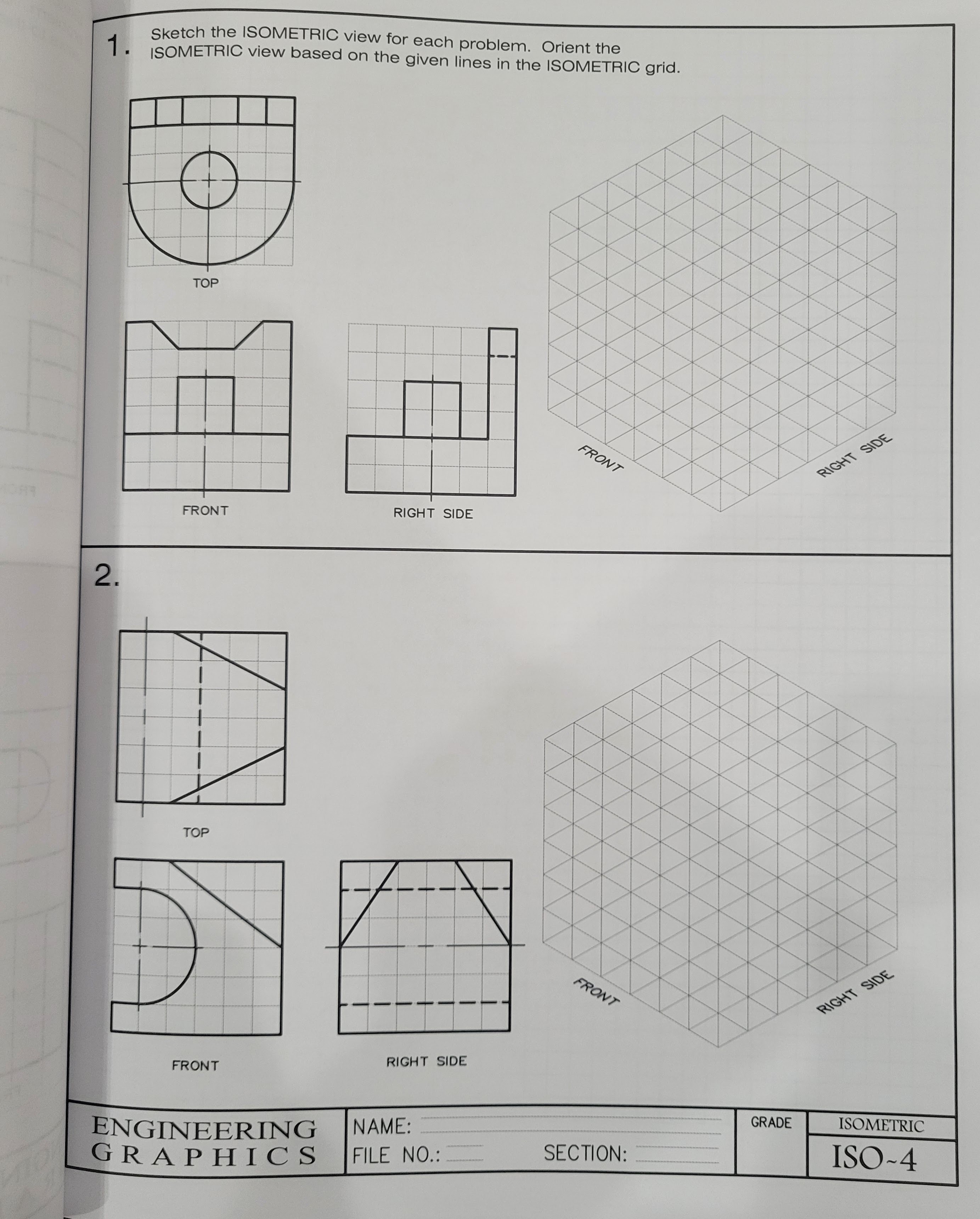 anyone going to answer this? Sketch the ISOMETRIC