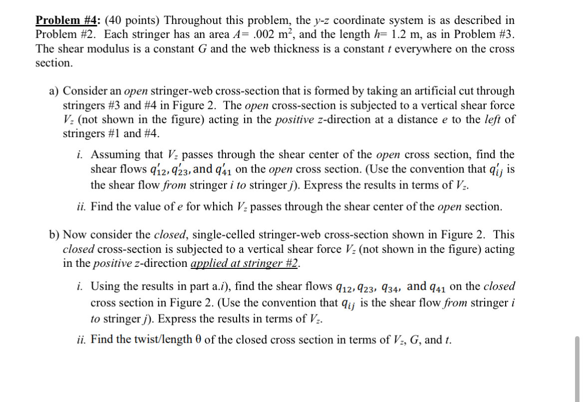 Problem # 4 : ( 4 0 points ) Throughout this