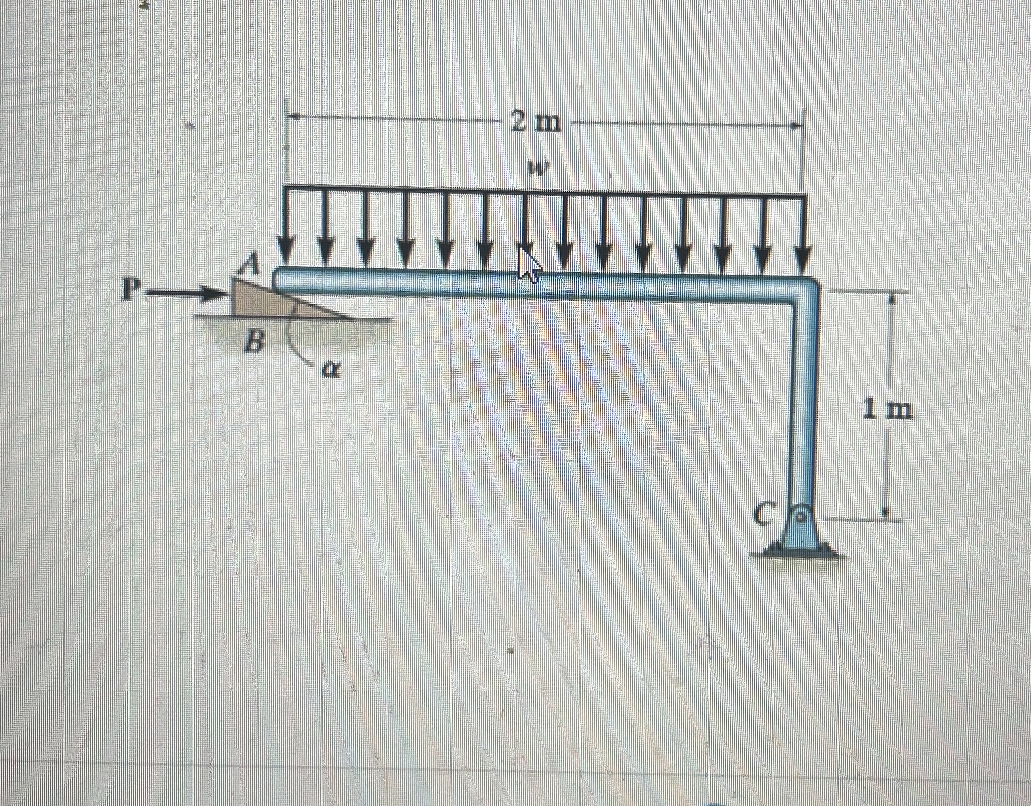 The wedge is used to level the member. The