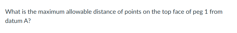 What is the maximum allowable distance of points
