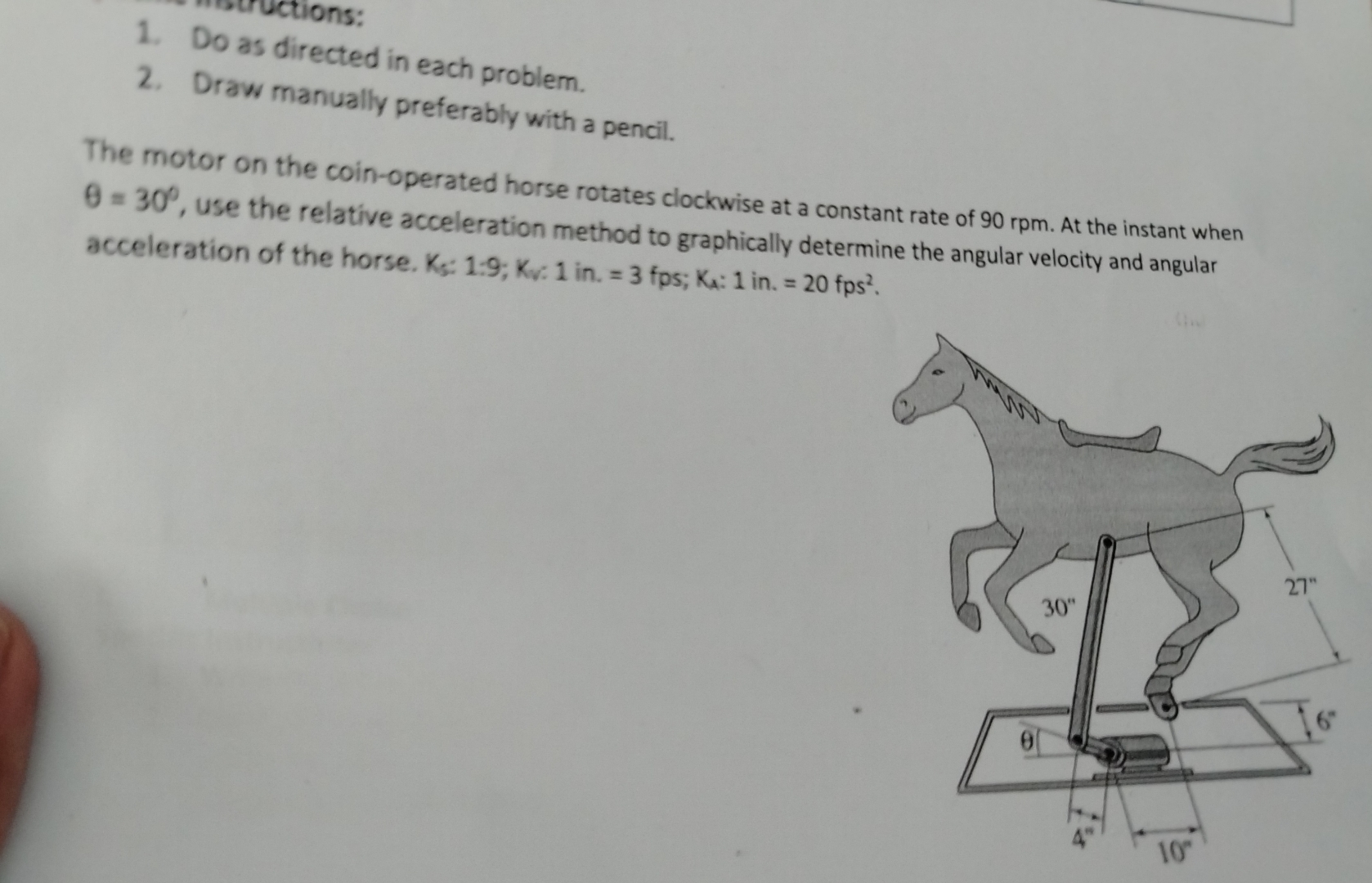 Do as directed in each problem. Draw manually